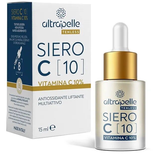 Altrapelle Tenless Siero Viso C10 Vitamina C 15ml-1