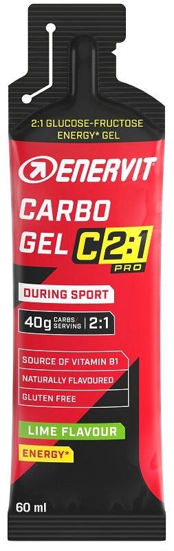 Enervit Carbo Gel C2:1 Pro Gel Energetico 60ml Gusto Lime-2