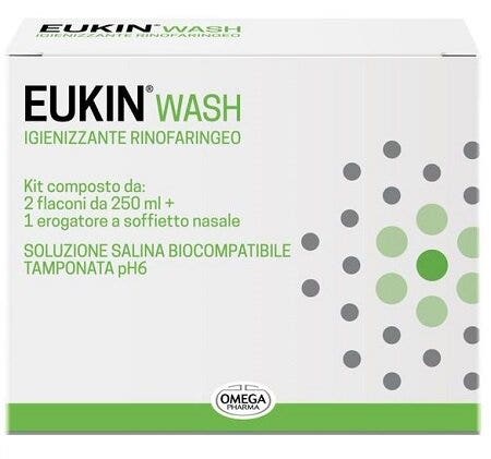 Eukin Wash Kit Igienizzante Rinofaringeo 2x250ml-2