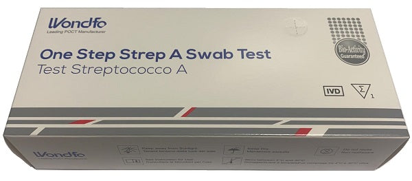 Test Autodiagnostico One Step Strep a Rilevazione Qualitativa Antigeni Streptococco a in Tampone Faringeo 1 Pezzo
