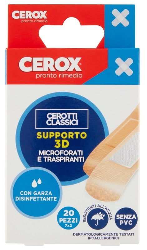 Cerox Supporto 3D Cerotti Classici 20 Pezzi 7x2cm-1