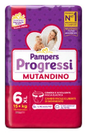 Pampers Progressi Mutandino 6XL 15 Pezzi 15kg+-1