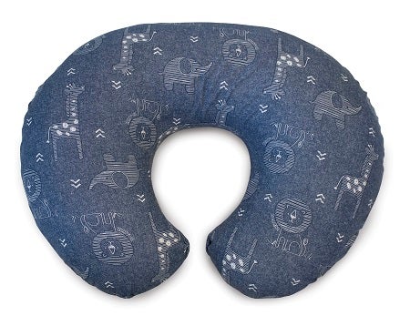 Chicco Boppy Cuscino Allattamento Denim Animals-1