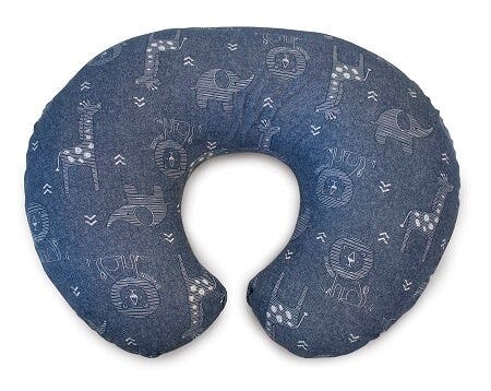 Chicco Boppy Cuscino Allattamento Denim Animals-1