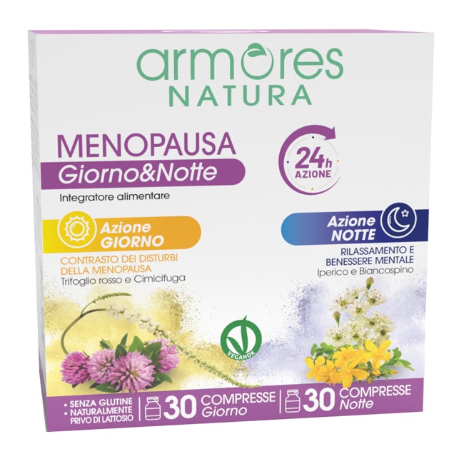 Armores Natura Menopausa Giorno&Notte 30+30 Compresse-1