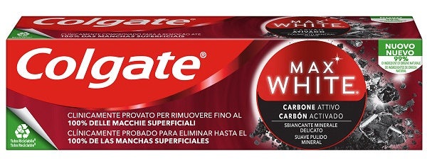 Colgate Dentifricio Sbiancante Max White Carbone Attivo 75ml-1
