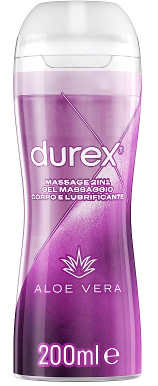 Durex Massage 2 In 1 Massaggio Corpo E Lubrificante Aloe Vera 200ml-1