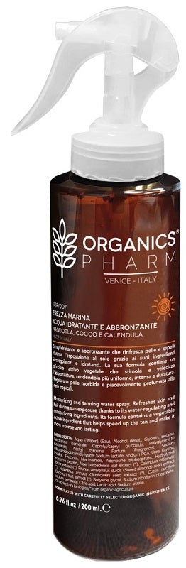Organics Pharm Acqua Idratante Abbronzante 200ml-1