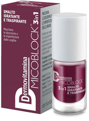 Dermovitamina Micoblock Smalto 3In1 Base Top Coat Prugna 5ml-1