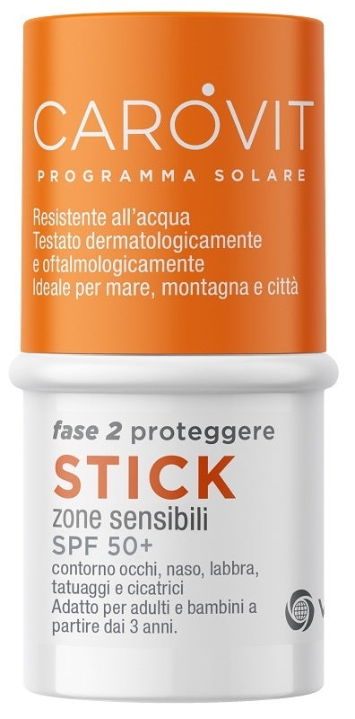Carovit Stick Trasparente Zone Sensibili 4ml SPF50+-1