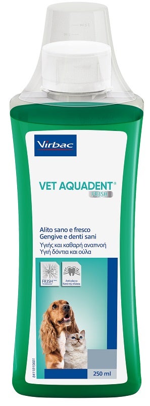 Virbac Vet Aquadent Fresh Igiene Dentale Cani/Gatti 250ml-1