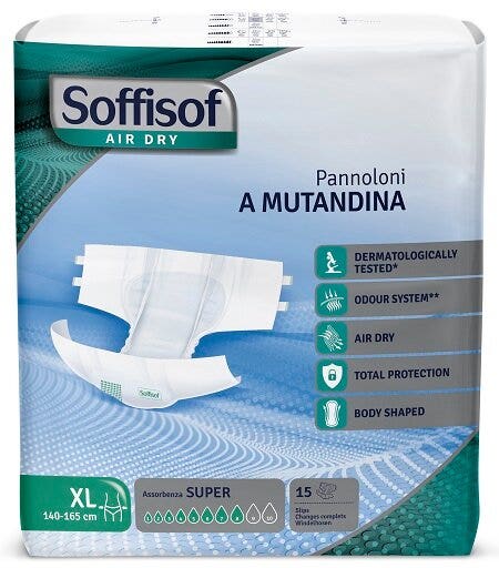 Soffisof Air Dry Super Pannolone A Mutandina Taglia XL 15 Pezzi-1