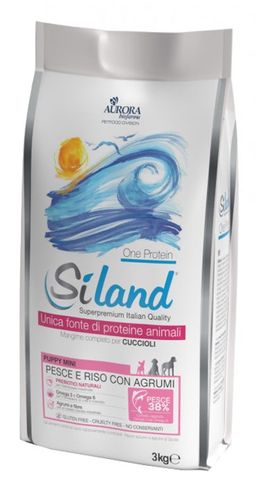 Siland Cane Puppy Mini < 10Kg Crocchette Pesce 3Kg-1