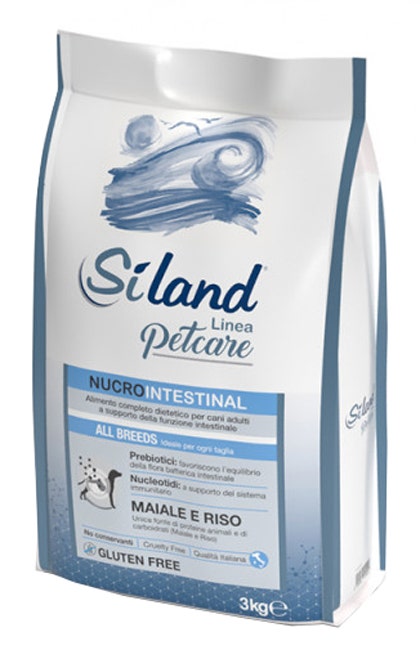 Siland Nucrointestinal Gusto Maiale E Riso Cibo Secco Cani Adulti Sacco 3kg-1