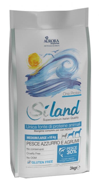 Siland Diet Cane Taglia Media/Grande Pesce Monoproteico Crocchette 3Kg-1