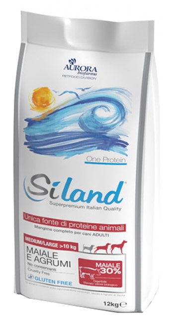 Siland Adult Gusto Maiale E Agrumi Cibo Secco Cani Adulti Taglia Medio/Grande Sacco 12kg-1