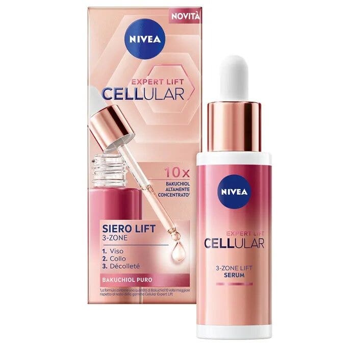 Nivea Cellular Expert Lift Siero Lift 3-zone Viso Antirughe Per Un Effetto Lifting 30ml-2
