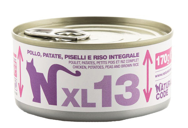 Natural Code Pollo Patate Piselli Riso Integrale 170 g