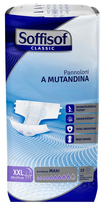 Soffisof Classic Maxi Pannolone A Mutandina Taglia 2XL 15 Pezzi-1