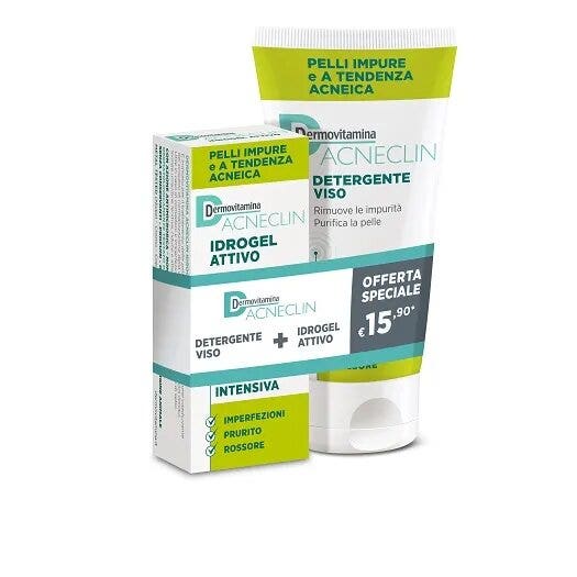 Dermovitamina Acneclin Idrogel Attivo + Detergente Viso-2