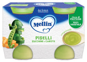 Mellin Omogeneizzato Piselli/Carote 2x130g 6Mesi+-1
