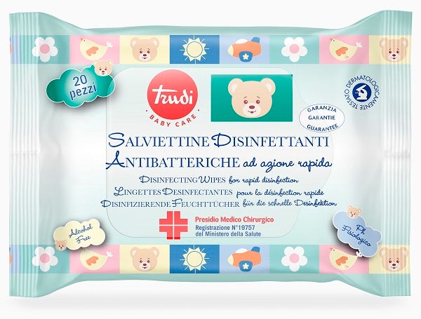 Trudy Baby Salviette Disinfettanti/Antibatteriche 20 Pezzi-1