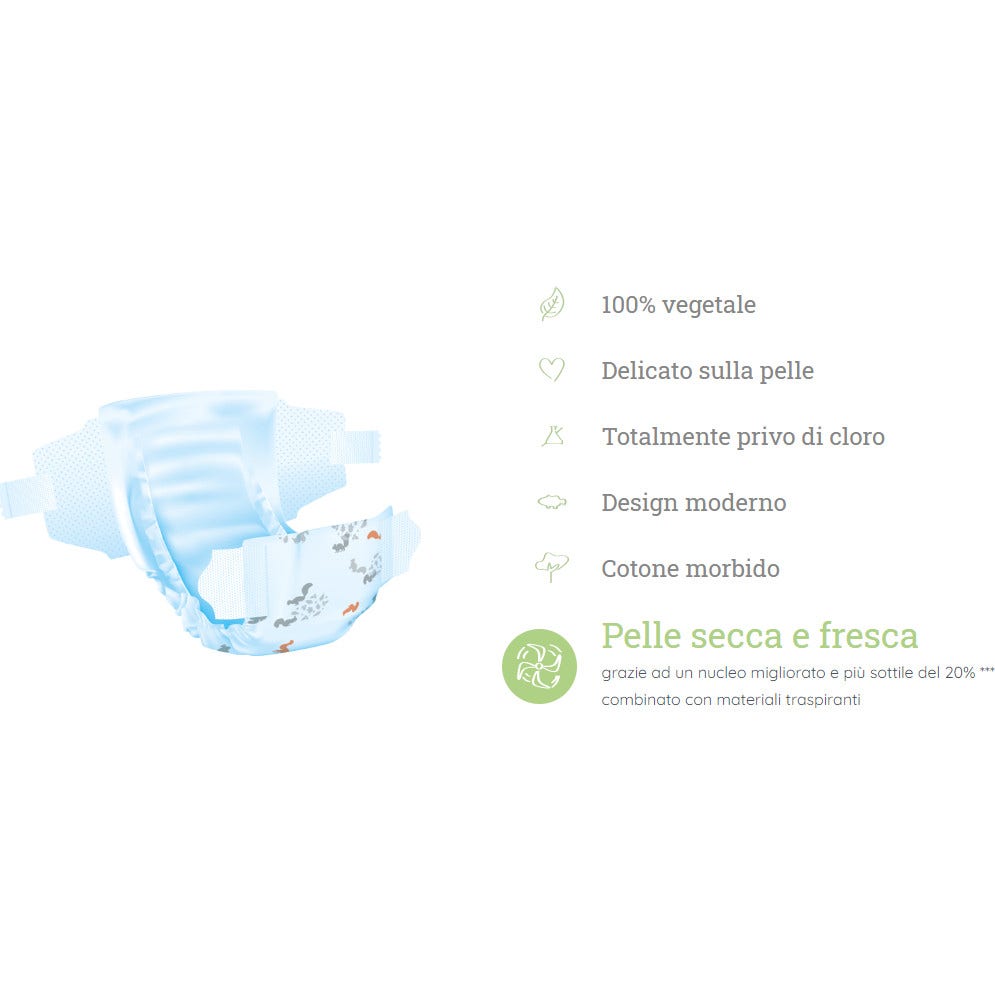 Pannolini Moltex Pure&Nature Mini Taglia 2 -3/6kg- 38 Pezzi  - 3