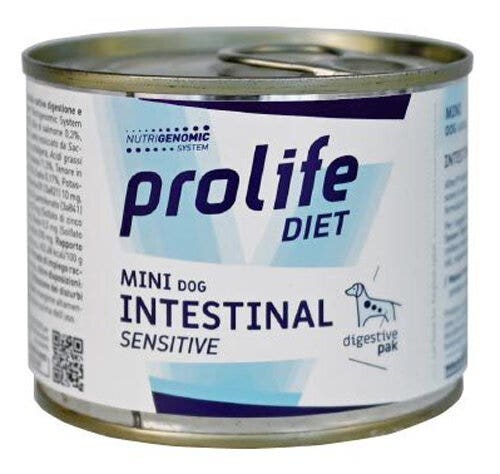 Prolife Diet Dog Intestinal Sensitive Cibo Umido Per Cani Taglia Piccola Lattina 200g-2
