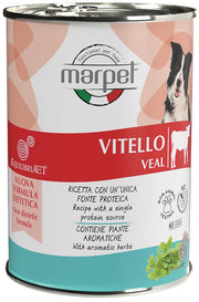 Marpet Aequilibriavet Dog Vitello Cibo Umido Per Cani Adulti Scatoletta 400g-1