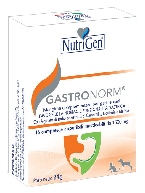 Nutrigen Gastronorm Mangime Complementare Per Gatti e Cani 16 Compresse-1