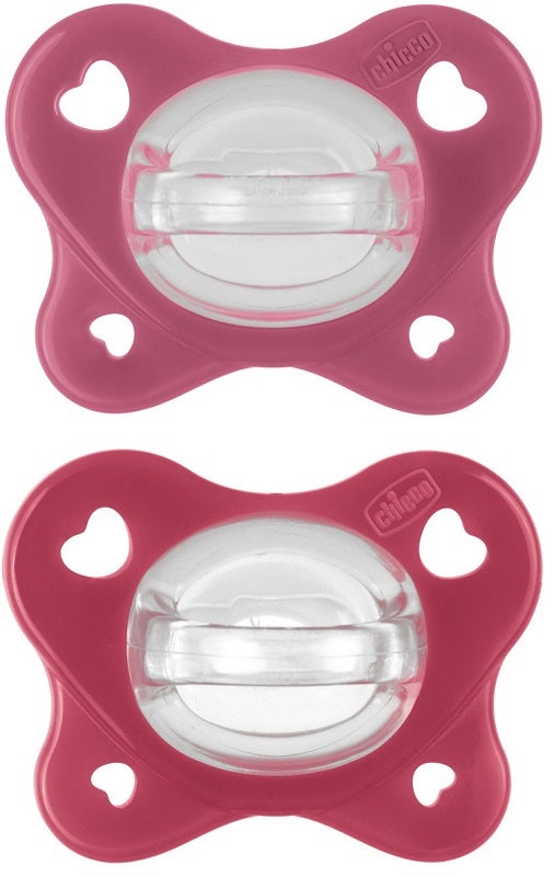 Chicco Dual Soft Succhietto Rosa 16-36 Mesi 2 Pezzi-1