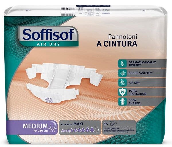 Soffisof Classic Maxi Pannolone A Cintura Taglia M 15 Pezzi-1