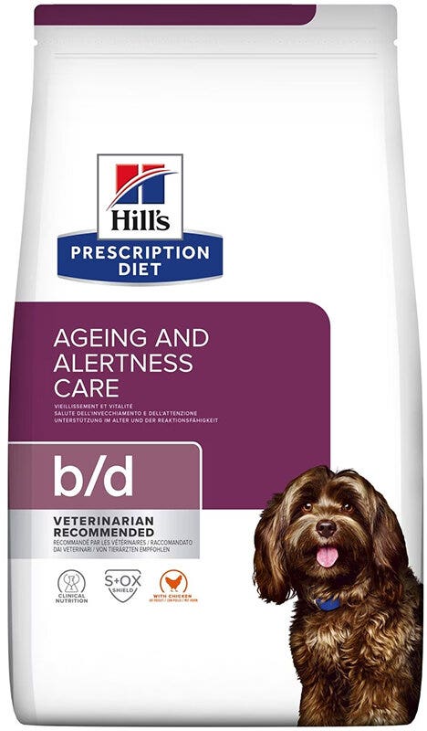 Hill's Prescription Diet B/D Crocchette Di Pollo Per Cani Anziani Sacco 3kg-6