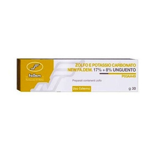 Zolfo E Potassio Carbonato Unguento Dermatologico 30g-1