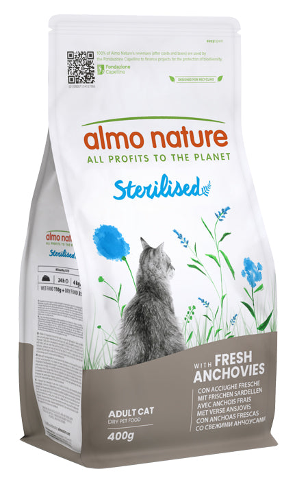 Almo Nature Funzionali Cat Sterilised Crocchette Acciughe 400 g