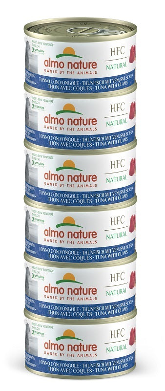 Almo Mega Pack Hfc Tonno Vongole 6 Pezzi da 70 g
