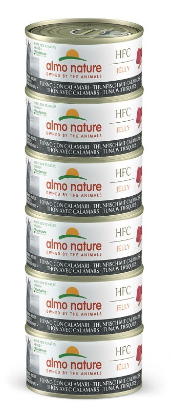 Almo Mega Pack Hfc Tonno Calamari 6 Pezzi da 70 g