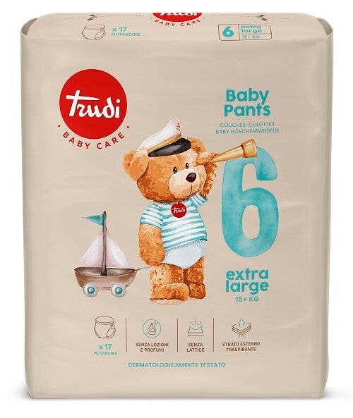 Trudi Baby Pants Pannolini a Mutandina Taglia 6 XL 15+ Kg 17 Pezzi-1