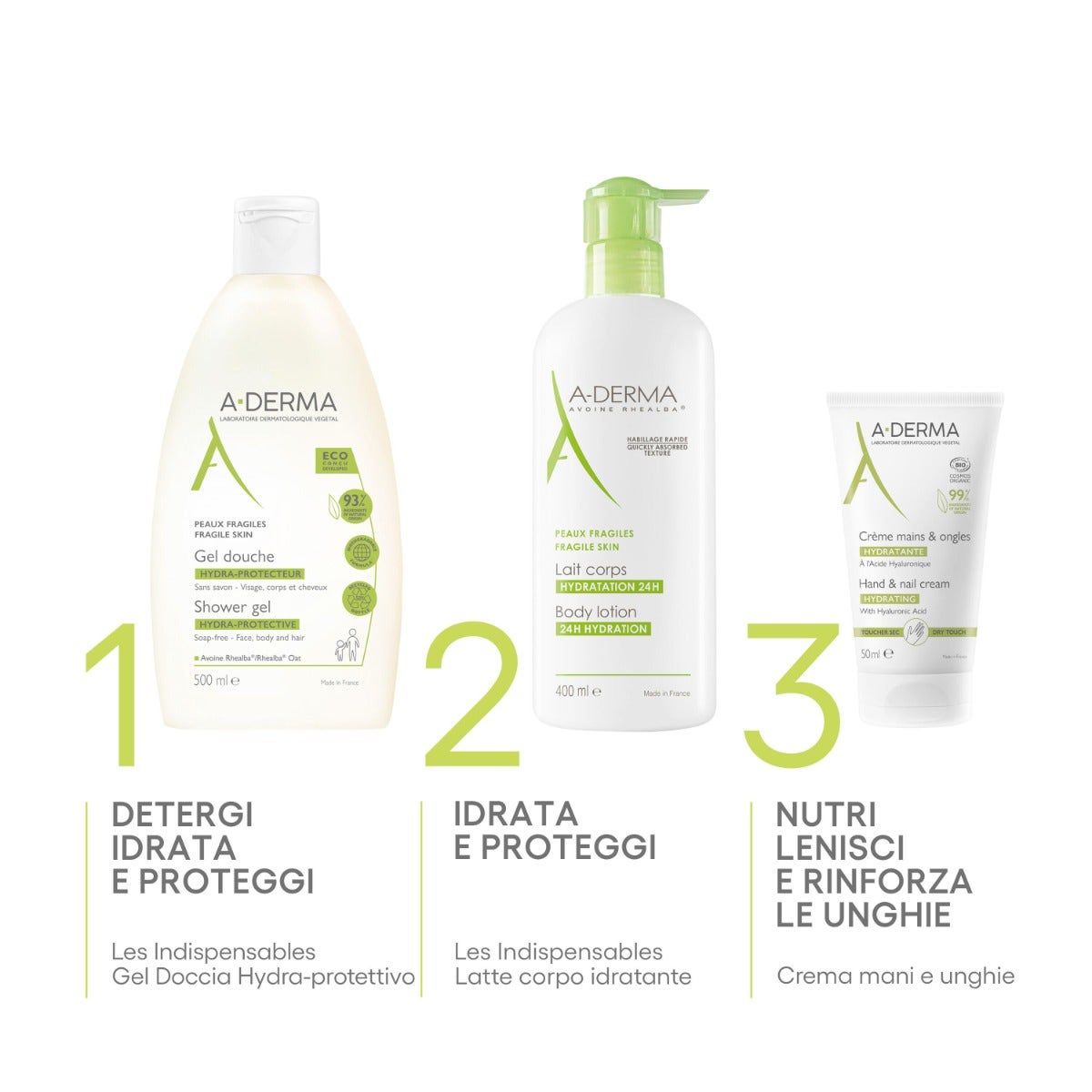 A-Derma Les Indispensables Latte Corpo Idratante 400ml-5