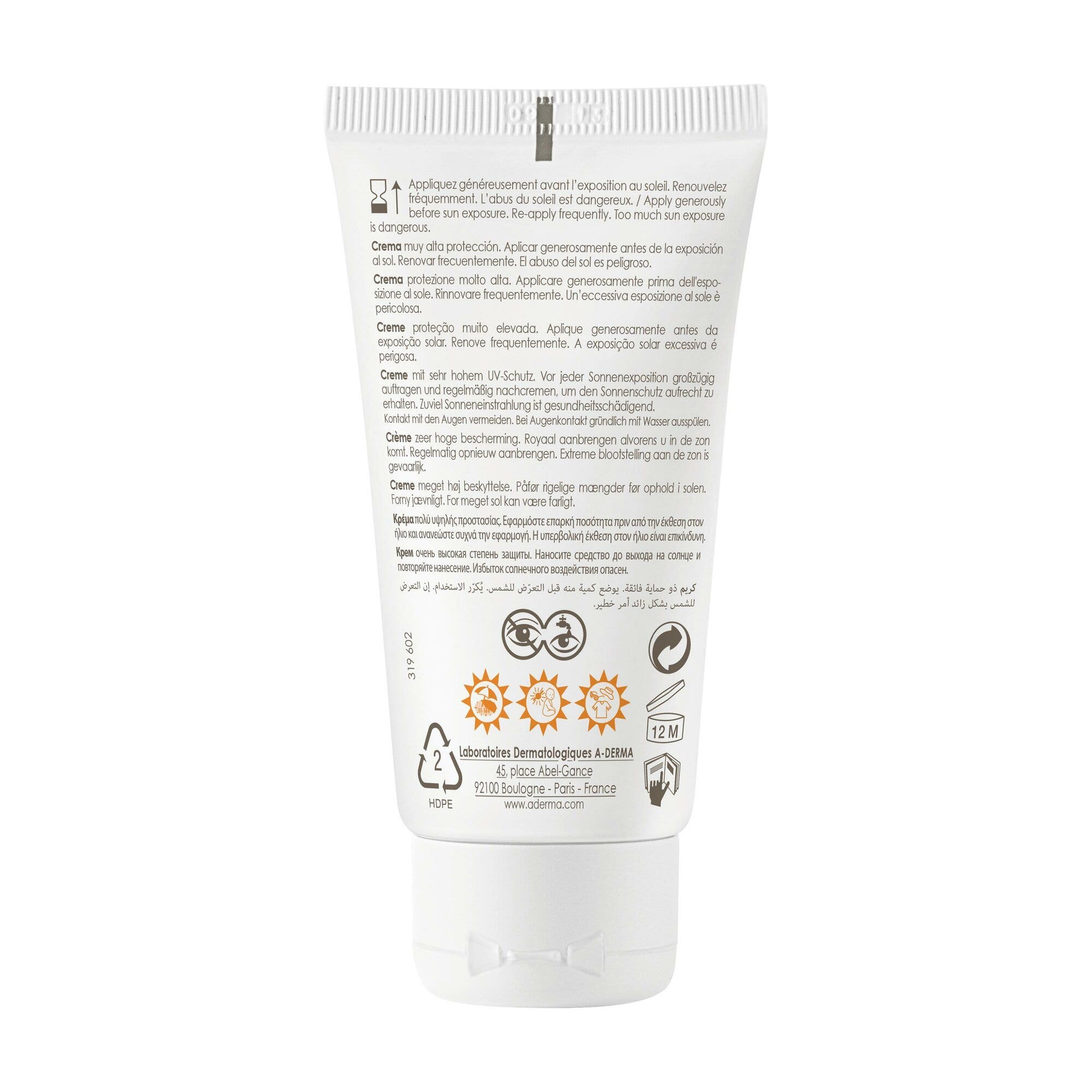 A-Derma Protect Crema SPF50+ 40ml-4