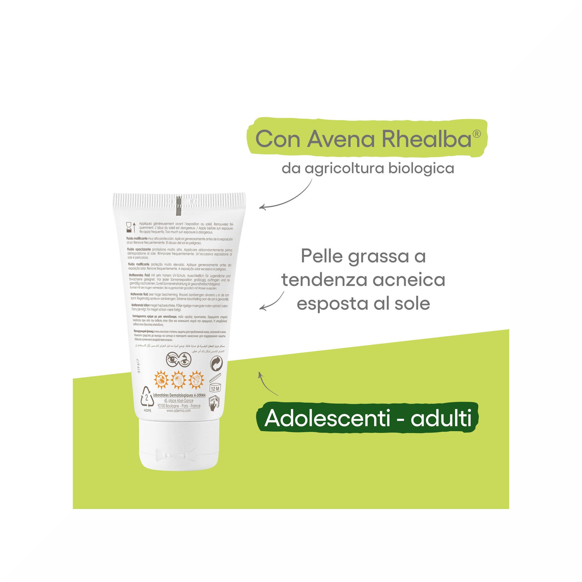 A-Derma Protect AC Fluido Opacizzante 40ml SPF50+-7