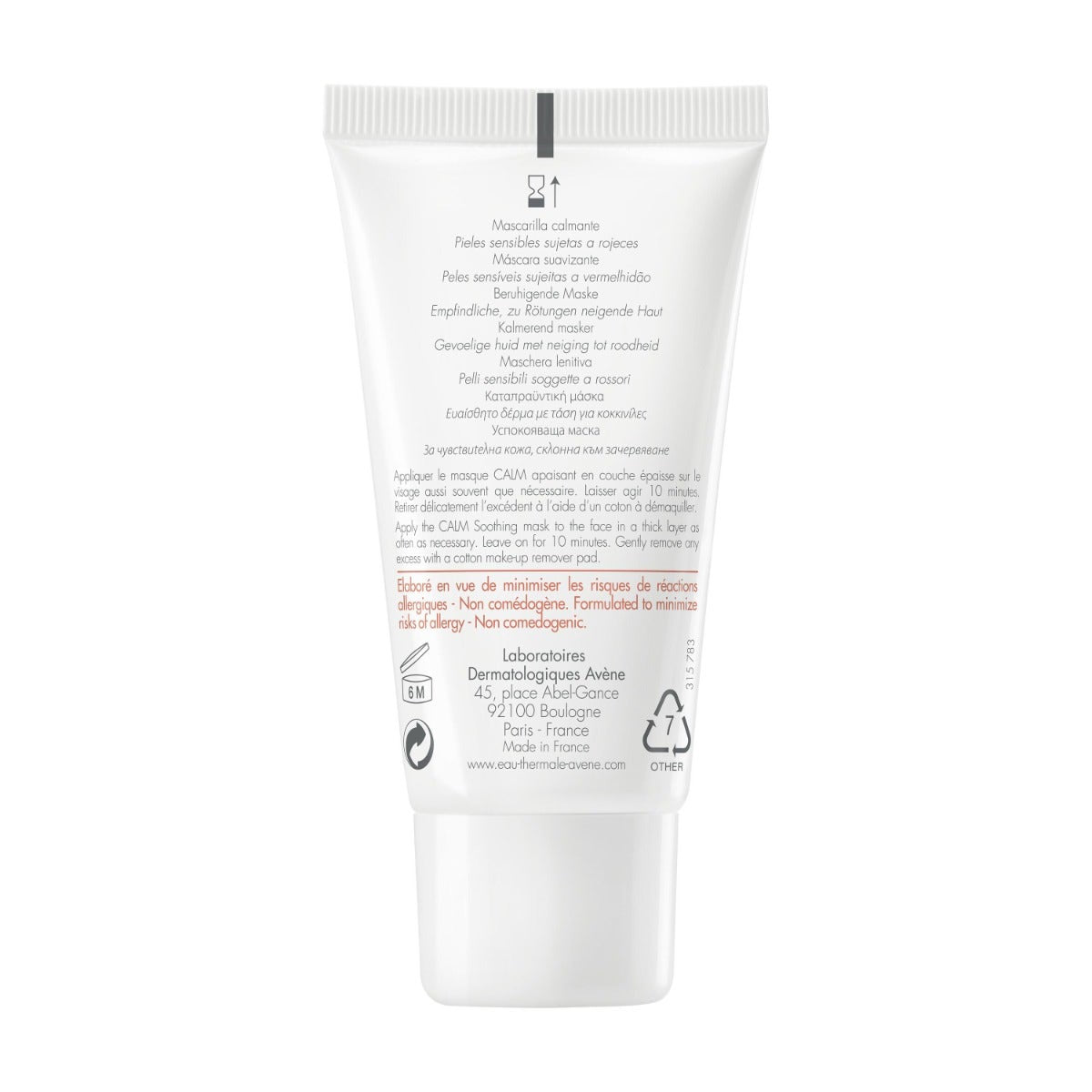 Avene Antirougeurs Calm Maschera Lenitiva 50ml-3