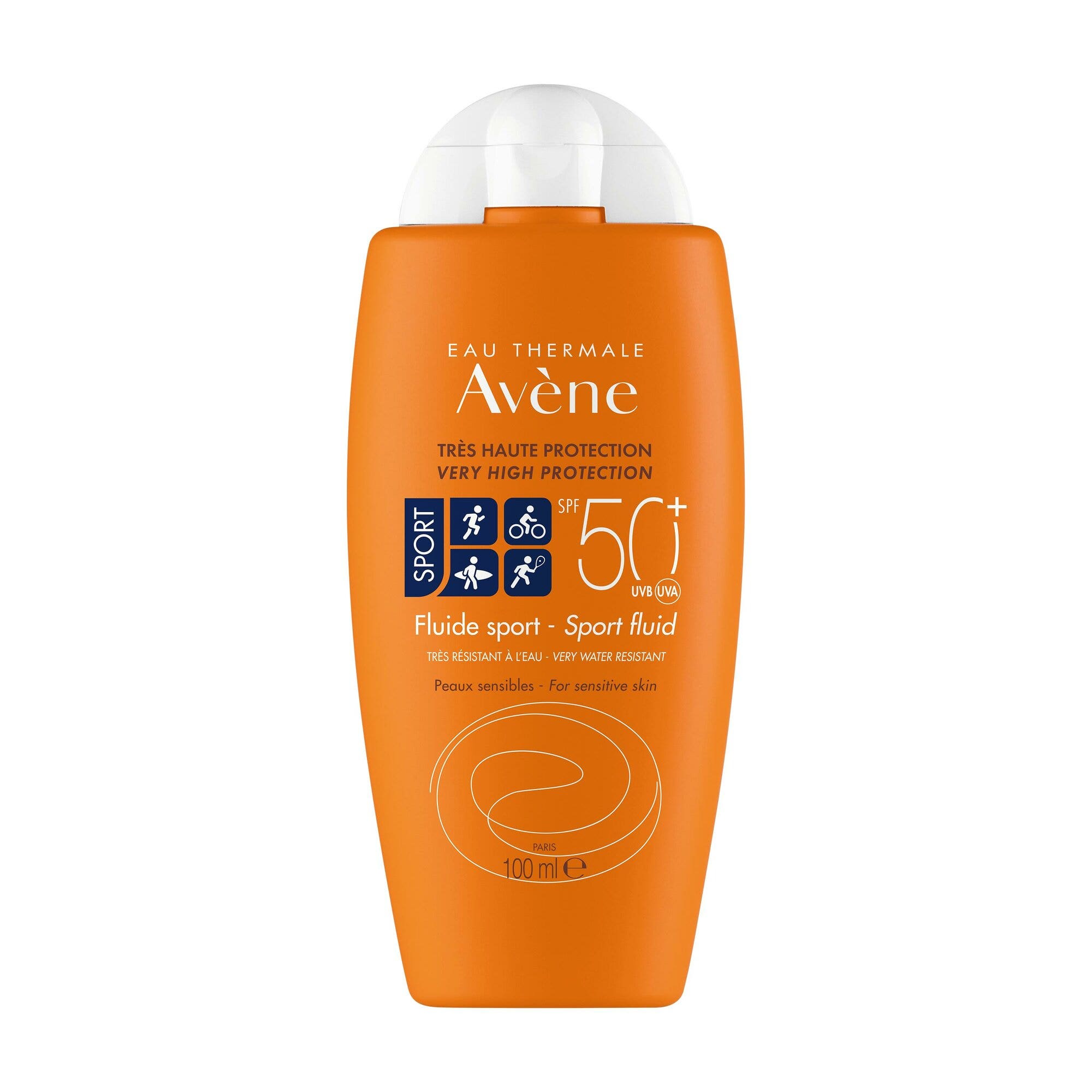 Eau Thermale Avene Protezione Solare Molto Alta Fluido Sport SPF 50+ 100ml-9