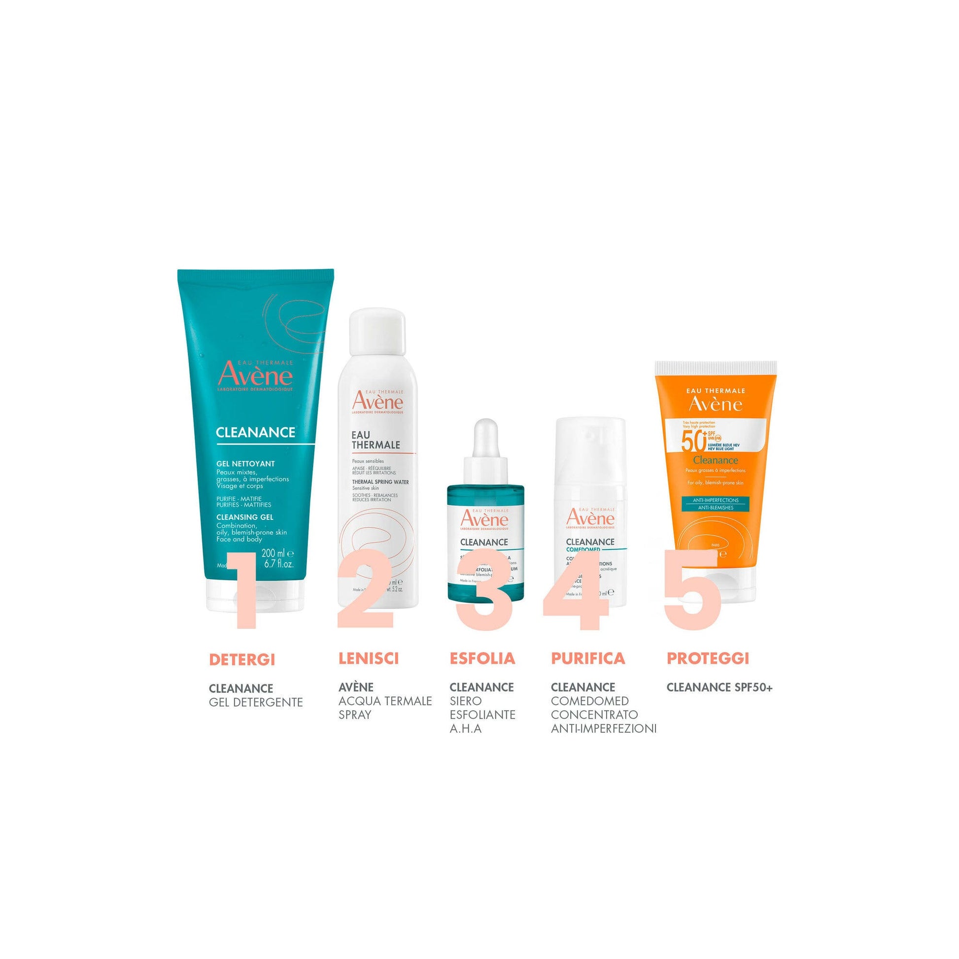 Eau Thermale Avène Cleanance Gel Detergente Purificante Pelle Grassa Con Imperfezioni 200ml-6