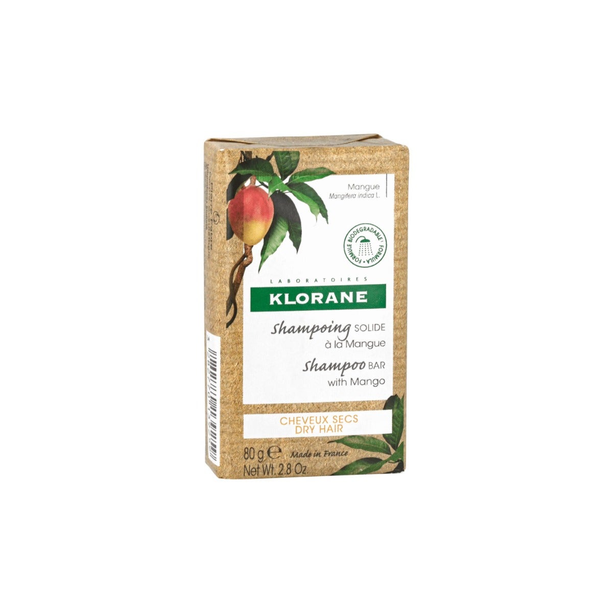 Klorane Shampoo Solido Mango Capelli Secchi 80g-15