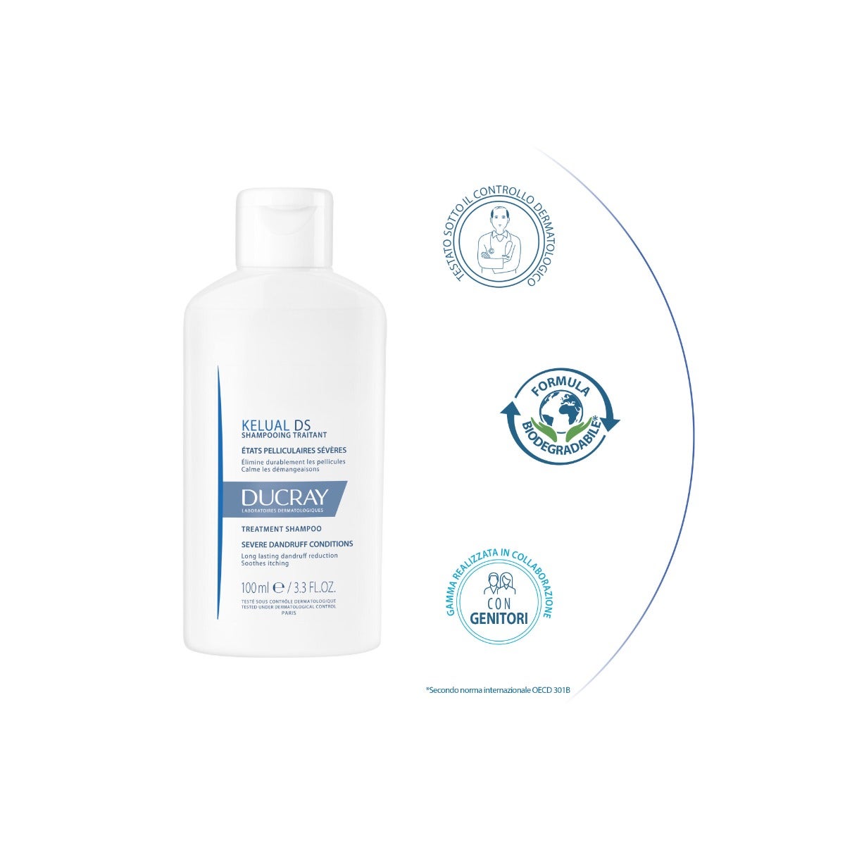 Ducray Kelual DS Shampoo Trattante Forfora Severa 100ml-3