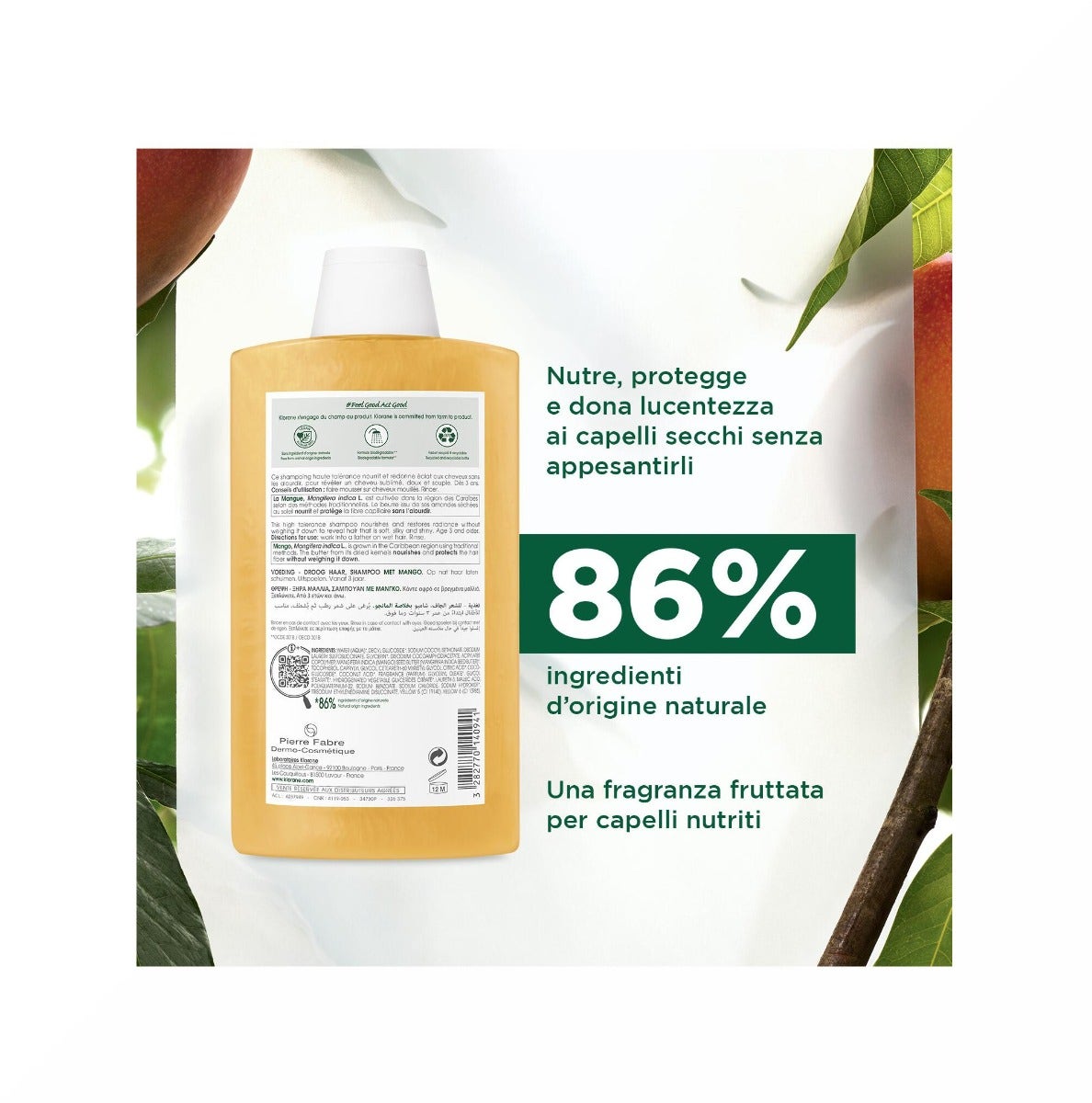 Klorane Shampoo Al Mango 400ml-5