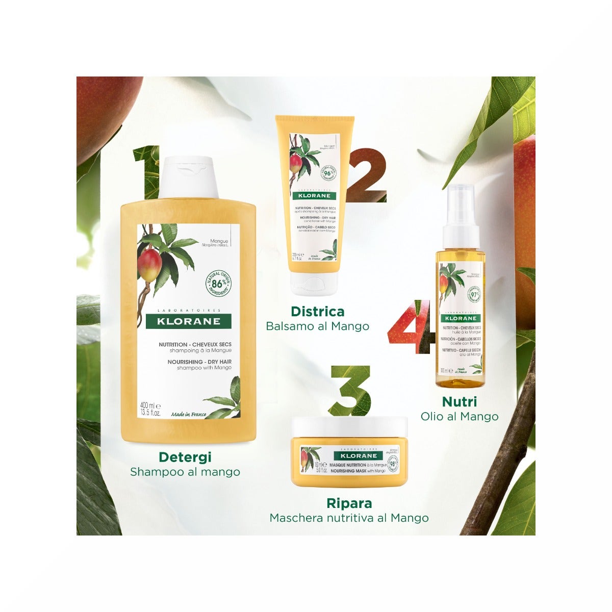 Klorane Shampoo Al Mango 400ml-7