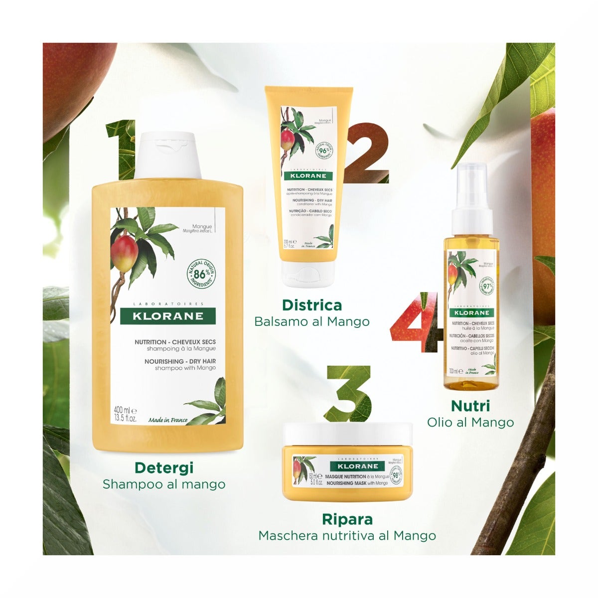 Klorane Balsamo Al Mango 200ml-6