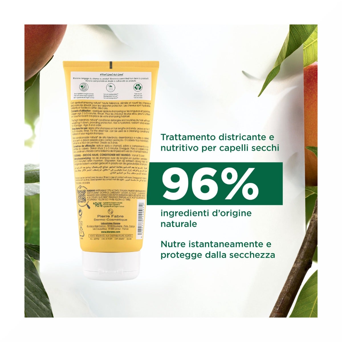 Klorane Balsamo Al Mango 200ml-4